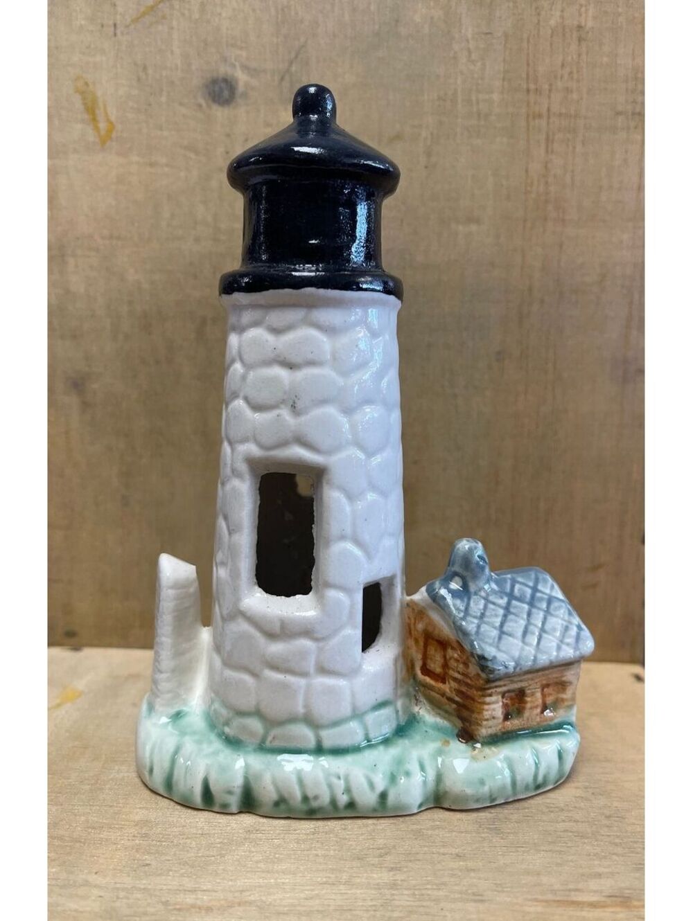 Vintage Aquarium Lighthouse Decor